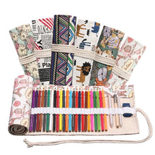 Load image into Gallery viewer, Pencil Case Colorful Cloth Pencil Case Stationery Cosmetic Pencil Storage Bag
