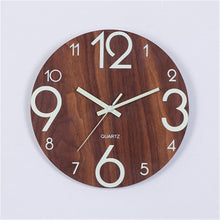Load image into Gallery viewer, Wall Clock 12 inch Luminous Minimalist   Modern Design White Quartz Simple Glowing Hanging Clocks Bedroom Living Room Decoration
