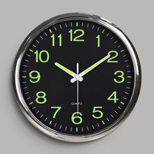 Load image into Gallery viewer, Wall Clock 12 inch Luminous Minimalist   Modern Design White Quartz Simple Glowing Hanging Clocks Bedroom Living Room Decoration
