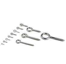 Load image into Gallery viewer, Screws 12 Kinds of  Eye Screw Bolt Hook 304 Stainless Steel Screw Eye DIY Rope Accessories Wood Screws Jewellery Accessories
