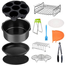 Load image into Gallery viewer, 12pcs/set 7 Inch/8 Inch Stainless Steel Air Fryer Accessories for Gowise Phillips Cozyna Secura Fit Airfryer 3.7 4.2 5.3 5.8QT
