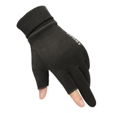 Load image into Gallery viewer, Winter Suede Gloves Men's Warm with Velvet Touch Screen Thickened Deerskin Gloves
