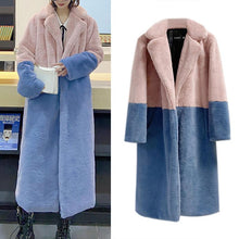 Load image into Gallery viewer, Women Outerwear Teddy Coat Mink Velvet Cardigan Loose Jacket Winter Faux Fur Mid-Length Suit Collar
