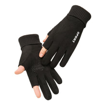 Load image into Gallery viewer, Winter Suede Gloves Men's Warm with Velvet Touch Screen Thickened Deerskin Gloves

