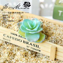 Load image into Gallery viewer, Blue Series Artificial Succulent Pant Flower Head Creative DIY Accessories Flower Arrangement Artificial Flower Plant Wall Supplies Green Plant
