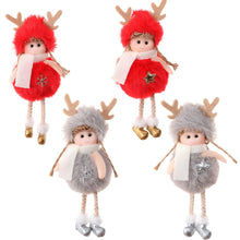 Load image into Gallery viewer, 2pcs Christmas Plush Angel Pendant Children Cute Doll Girl Gift Christmas Tree Pendant
