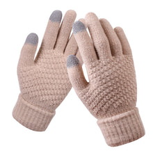 Load image into Gallery viewer, Women's Fleece Lined Padded Warm Keeping Non-Slip Couple Knitted Touch-Screen Gloves
