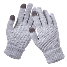 Load image into Gallery viewer, Women's Fleece Lined Padded Warm Keeping Non-Slip Couple Knitted Touch-Screen Gloves
