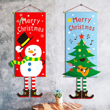Load image into Gallery viewer, Christmas Decorations Cloth Hanging Legs Creative Flag Window Pendant Wall Atmosphere Decor Hanging Cloth
