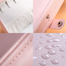 Load image into Gallery viewer, Jewelry Storage Box Double earrings ring flannel portable Box
