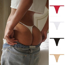 Load image into Gallery viewer, 1 PCS Thin Belt Thong Low Waist Sexy Panties Bikini Cotton Solid Color Women Underwear

