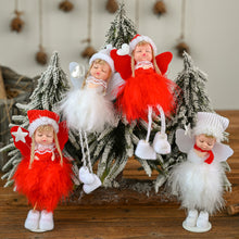 Load image into Gallery viewer, Christmas Decoration Supplies Angel Feather Pendant Plush Wings Sitting Pendant Hanging Ornament
