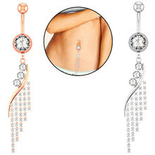 Load image into Gallery viewer, Tassel Belly Ring Navel Stud Puncture
