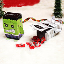 Load image into Gallery viewer, 10PCs Halloween candy box three-dimensional DIY packaging box cute creative candy box packaging paper box
