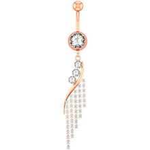 Load image into Gallery viewer, Tassel Belly Ring Navel Stud Puncture
