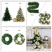 Load image into Gallery viewer, 120 PCs Christmas Flower Set Christmas Tree Decoration Pendant Plastic Flowers Artificial Flowers
