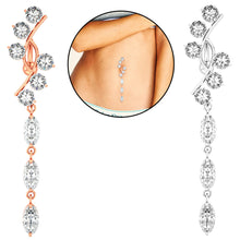 Load image into Gallery viewer, Belly Umbilical Ring Creative Chamfering Zircon Navel Decoration Umbilical Ring
