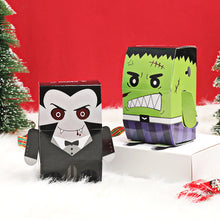 Load image into Gallery viewer, 10PCs Halloween candy box three-dimensional DIY packaging box cute creative candy box packaging paper box
