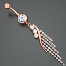 Load image into Gallery viewer, Tassel Belly Ring Navel Stud Puncture
