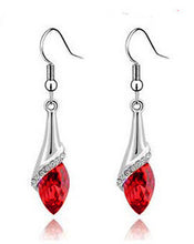 Load image into Gallery viewer, Fashion Shining Diamond Long Horse Eye Crystal Earrings Women's Crystal Eardrops Earrings
