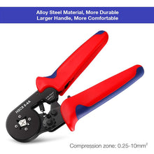 Load image into Gallery viewer, 1250pcs/box Wire Terminal Crimp Connector Insulated Uninsulated Cable Terminals End Ferrules HSC8 6-4A Crimping Pliers Tool
