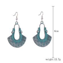 Load image into Gallery viewer, Ethnic Style Earrings Turquoise Retro National Style Earrings Set Bohemian Earrings
