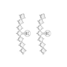 Load image into Gallery viewer, Exquisite Fashion 7 Zircon Ear Bone Stud Earrings Piercing Jewelry
