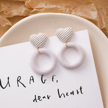 Load image into Gallery viewer, Autumn  Winter Earrings New Trendy Wool Ball Earrings Plush Autumn and Winter Women's Temperamental Earrings
