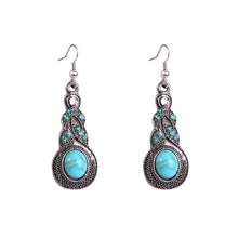 Load image into Gallery viewer, Ethnic Style Earrings Turquoise Retro National Style Earrings Set Bohemian Earrings
