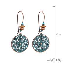 Load image into Gallery viewer, Ethnic Style Earrings Turquoise Retro National Style Earrings Set Bohemian Earrings
