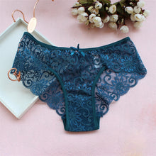 Load image into Gallery viewer, Women Briefs Sexy Full Lace Panties Hollow Out Low-waist Female Shorts Soft Solid Color Breathable Underwear Fast Ship
