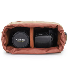 Load image into Gallery viewer, S. C. Cotton Waterproof Canvas Photography Bag Leisure Eos SLR Digital Packet Anti-Seismic Micro Single-Shoulder Camera Bag
