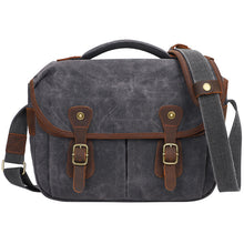 Load image into Gallery viewer, Waterproof Canvas Bag Retro DSLR Camera Bag Shoulder Crossbody Photography Digital Camera Bag Lens Storage Bag
