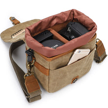 Load image into Gallery viewer, Canvas SLR Camera Bag Mirrorless Camera Bag Sony A6000 A7R Waterproof Single-Shoulder Camera Bag
