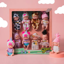 Load image into Gallery viewer, 12CM Sleep Baby Doll Various Style Cute Animal Baby Simulated Reborn Baby DIY Toy with Clothes for Children's Gift
