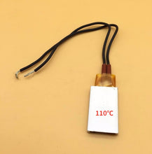 Load image into Gallery viewer, 12V 70 degrees to 200 degrees thermostat PTC aluminum shell ceramic heater heating plate heat preservation and antifreeze
