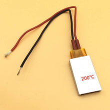 Load image into Gallery viewer, 12V 70 degrees to 200 degrees thermostat PTC aluminum shell ceramic heater heating plate heat preservation and antifreeze
