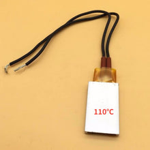 Load image into Gallery viewer, 12V 70 degrees to 200 degrees thermostat PTC aluminum shell ceramic heater heating plate heat preservation and antifreeze

