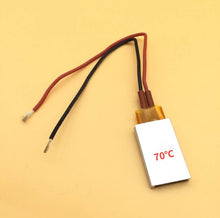 Load image into Gallery viewer, 12V 70 degrees to 200 degrees thermostat PTC aluminum shell ceramic heater heating plate heat preservation and antifreeze
