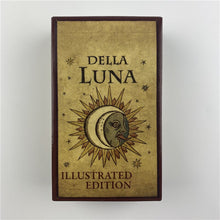 Load image into Gallery viewer, 12x7 Big Size Moon Tarot Della Luna Deck Cards With Paper Guidebook Pips Edition To Life With Full Pictorial Scenes Board Games
