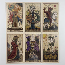 Load image into Gallery viewer, 12x7 Big Size Moon Tarot Della Luna Deck Cards With Paper Guidebook Pips Edition To Life With Full Pictorial Scenes Board Games
