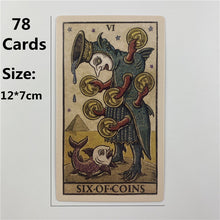 Load image into Gallery viewer, 12x7 Big Size Moon Tarot Della Luna Deck Cards With Paper Guidebook Pips Edition To Life With Full Pictorial Scenes Board Games

