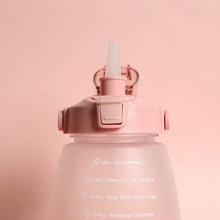 Load image into Gallery viewer, 1300ml Large Capacity Water Bottles for Girls Woman Student Portable Bottles Straw Gradient Leakproof Garrafa Termica Termos Cup
