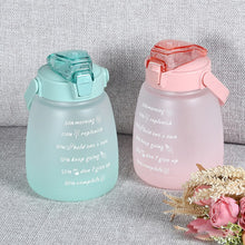 Load image into Gallery viewer, 1300ml Large Capacity Water Bottles for Girls Woman Student Portable Bottles Straw Gradient Leakproof Garrafa Termica Termos Cup

