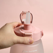 Load image into Gallery viewer, 1300ml Large Capacity Water Bottles for Girls Woman Student Portable Bottles Straw Gradient Leakproof Garrafa Termica Termos Cup
