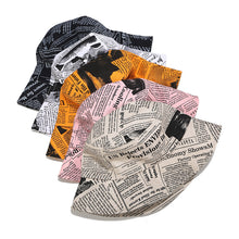 Load image into Gallery viewer, INS Bucket Hat Men and Women Creativity Distressed Newspaper Pattern Printing Bucket Hat Street Trend Wide-Brimmed Sunhat Leisure
