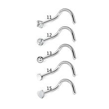 Load image into Gallery viewer, Combination Nose Stud Suit Nose Ring Body Piercing Accessories Stainless Steel Nose Stud
