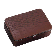 Load image into Gallery viewer, Jewelry Storage Box PU Leather Travel  Earrings Cosmetics Portable   Holders Case
