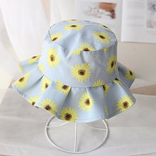 Load image into Gallery viewer, 1-4 Years Old Girl Spring and Summer SUNFLOWER Children's Bucket Hat Outdoor Sun-Shade Sun Protection
