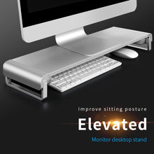 Load image into Gallery viewer, llano Ergonomic Desktop Monitor Stand Computer Stand Monitor Riser Laptop Desktop Monitor Stand for Samsung, Philips, AOC, Lenovo
